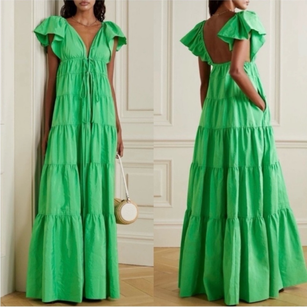 Elegant Green Maxi Dress